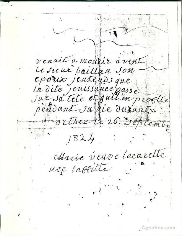 1824 Lacazette nee Laffitte will_2